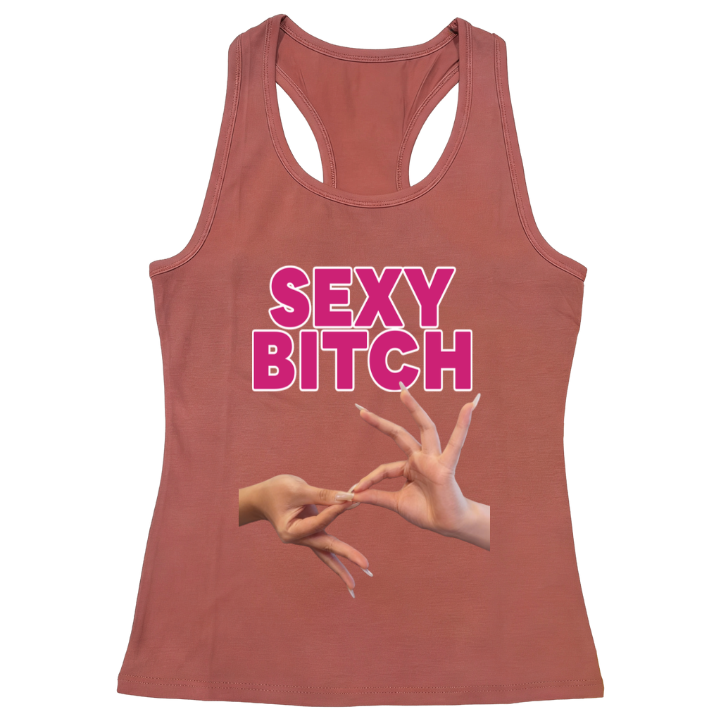 Orange Sexy Bitch Tank Top