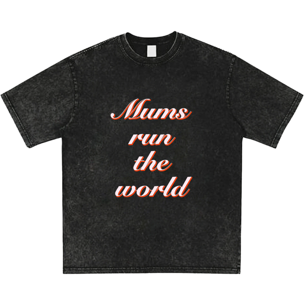 Personalised Mothers Day Presents,Mums Run the World T-Shirts,Custom T-shirts