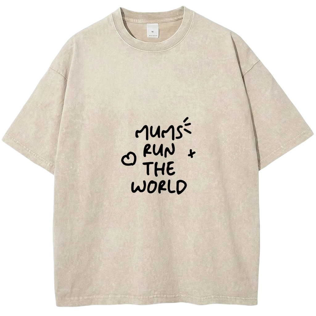 Custom Mothers Day Presents,Mum run the world T-Shirt,Personalized Custom Unisex T-Shirt