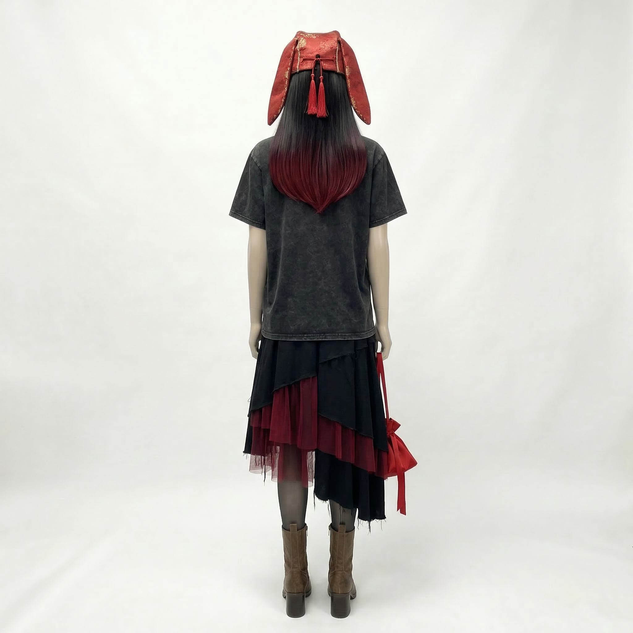 VIntage Washed Chinese New Year Greeting Horse T-shirt