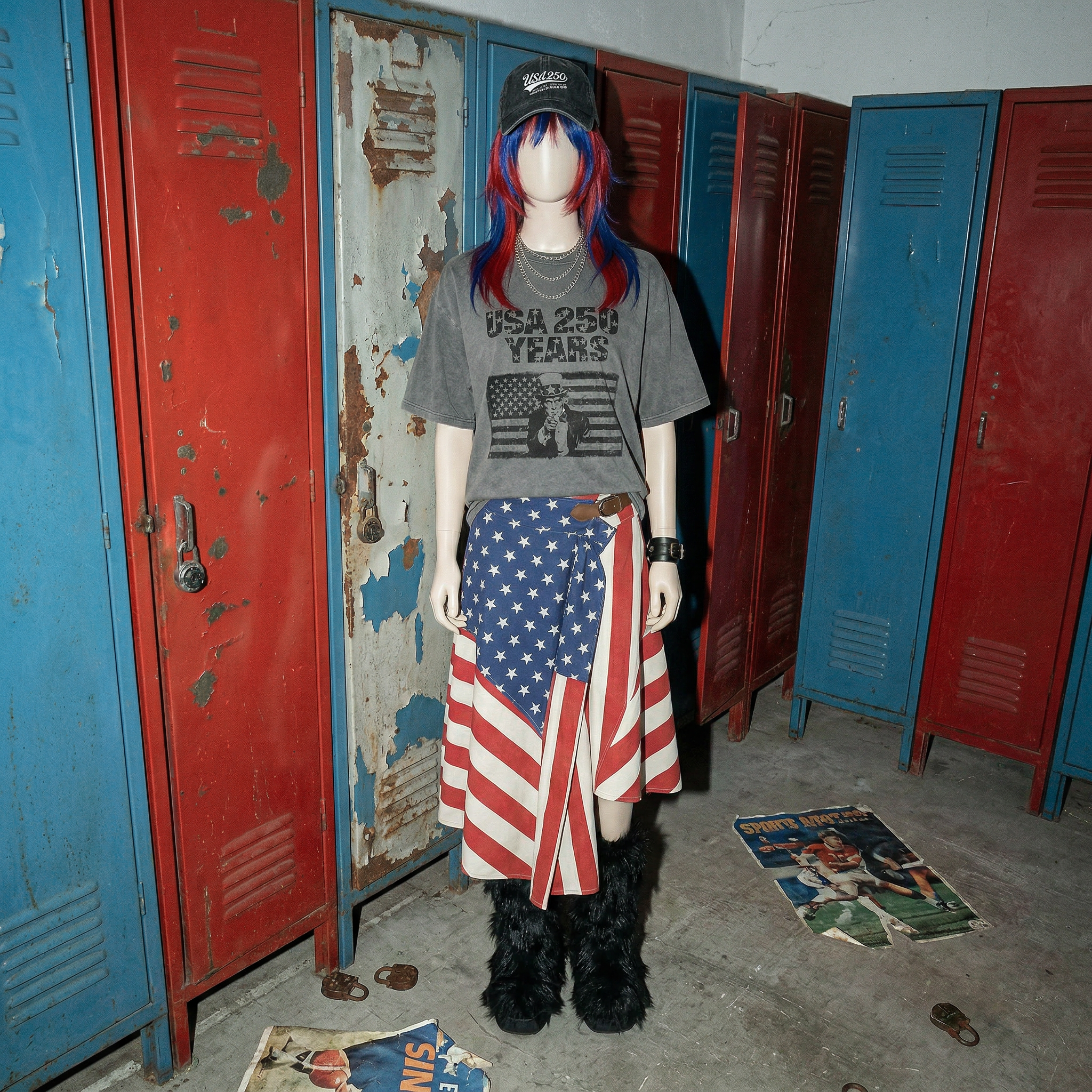 USA 250 Flag Graphic Tee